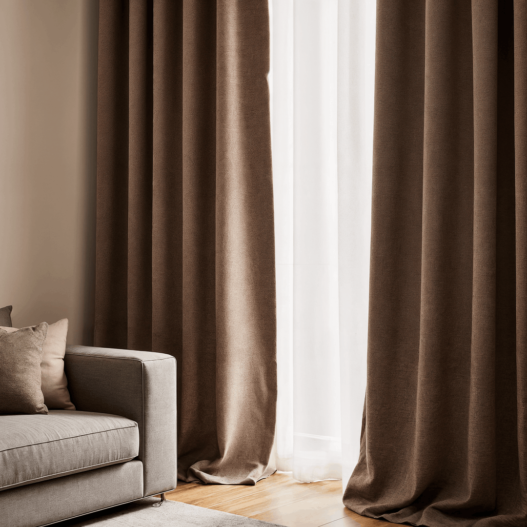 Intérieur d'appartement moderne Rideaux Français