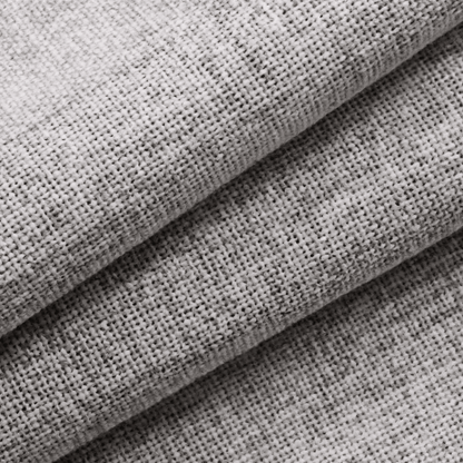 Gros plan sur la matière d’un rideau gris